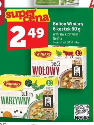 Bulion wołowy Winiary promocja w TOPAZ
