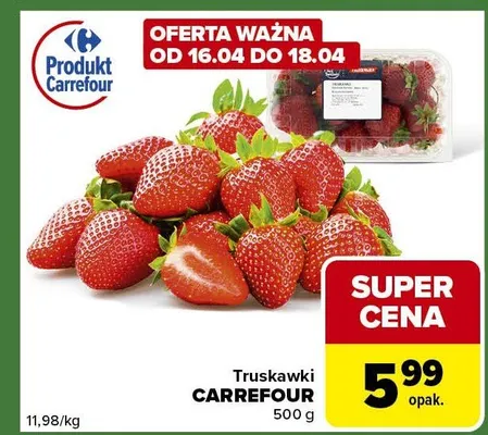 Truskawki promocja w Carrefour Express