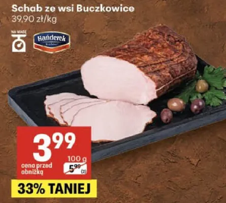 Schab ze wsi buczkowice promocja w Delikatesy Centrum