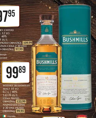 Whisky Bushmills Malt 10 YO 40% promocja w Dino