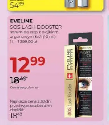 Serum do rzęs Eveline SOS Lash Booster promocja w Drogerie Jawa
