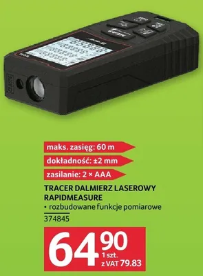 Tracer dalmierz laserowy RADIOMEASURE promocja w Selgros