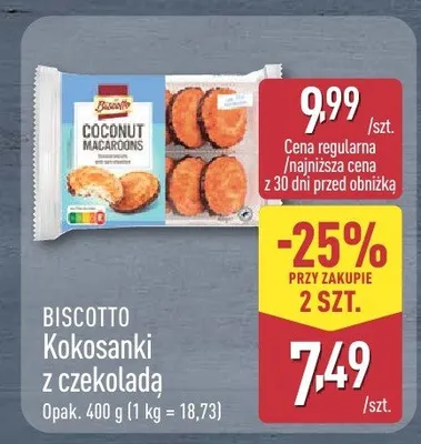 Kokosanki z czekoladą promocja w Aldi