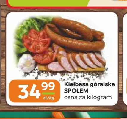Kiełbasa góralska Społem promocja w Społem Częstochowa