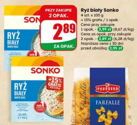 Ryż biały promocja w Dino