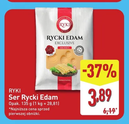Ser Rycki Edam Exclusive Ryki promocja w Aldi