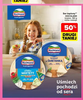 Ser topiony krążek ze śmietanką Hochland promocja w Carrefour