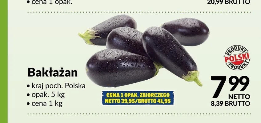 Bakłażan promocja w Makro