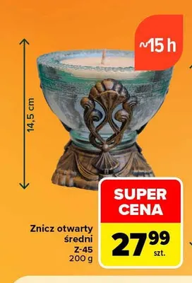 Znicz otwarty średni Z-45 promocja w Carrefour