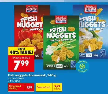 Fish nuggets Abramczyk papryka 240g promocja w Biedronka