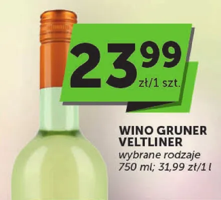 Wino Gruner veltliner wybrane rodzaje promocja w ABC