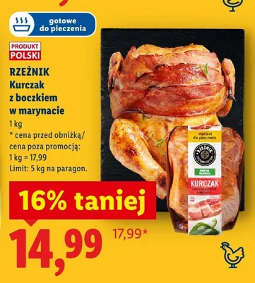 Kurczak z boczkiem w marynacie promocja w Lidl