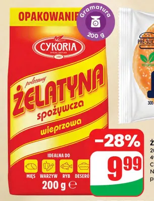 Żelatyna spożywcza wieprzowa promocja w Dino