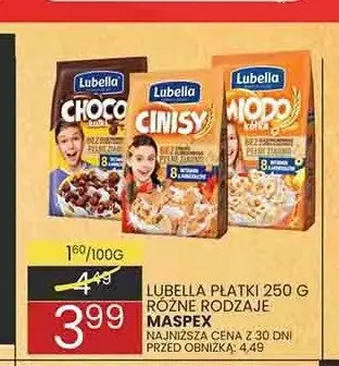 Płatki śniadaniowe Miodo Lubella promocja w Wafelek