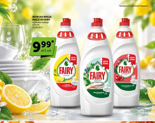 Płyn do mycia naczyń Fairy Clean & Fresh Granat promocja w ABC