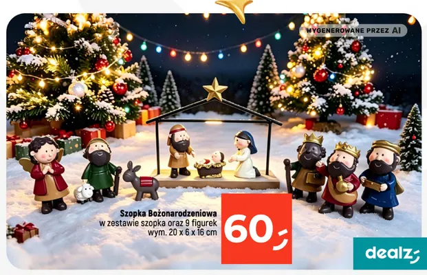 Szopka bożonarodzeniowa promocja w Dealz