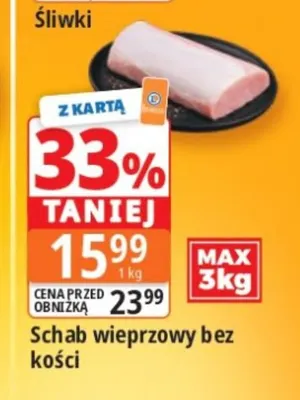 Schab wieprzowy bez kości promocja w Leclerc
