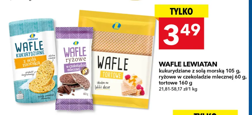 Wafle tortowe Lewiatan promocja w LEWIATAN