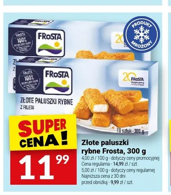 Złote paluszki rybne Frosta promocja w Twój Market