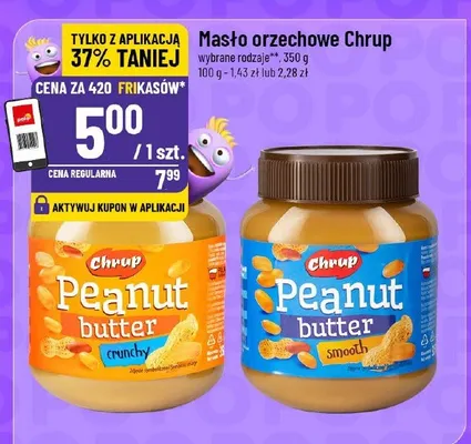 Masło orzechowe Chrup Peanut butter promocja w POLOmarket