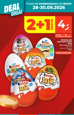 Czekoladowe jajko Kinder Creamy promocja w Dealz