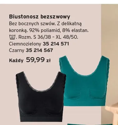 Biustonosz bezszwowy Tchibo promocja w Tchibo