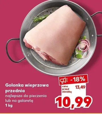 Golonka wieprzowa przednia najlepsza do pieczenia lub do gotowania z kiszoną kapustą lub galarętę promocja w Kaufland