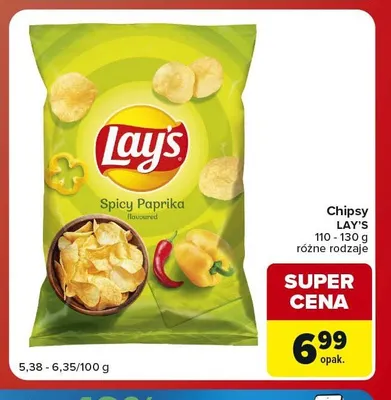 Chipsy Lay's Spicy Paprika promocja w Carrefour Market