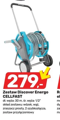 Zestaw Discover Energo CELLFAST dł. węża 30m śr. węża 1/2" promocja w Bricomarche