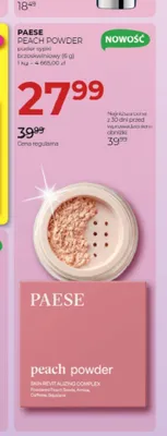 Puder sypki brzoskwiniowy Paese Peach Powder promocja w Drogerie Jawa