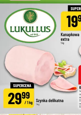 Szynka delikatna Lukullus promocja w POLOmarket