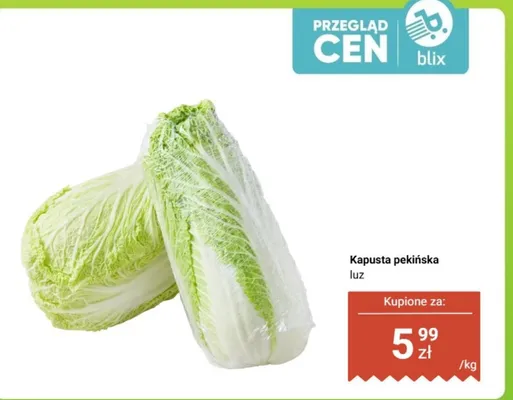Kapusta pekińska luz promocja w Dino