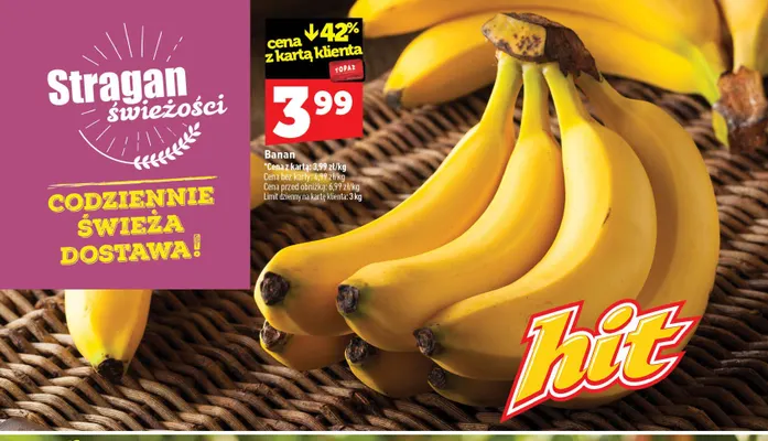 Banany promocja w TOPAZ