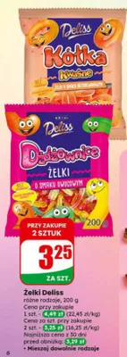 Żelki różne rodzaje promocja w Dino