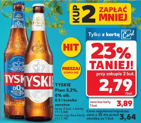 Piwo 0,0%, alk. promocja w Kaufland