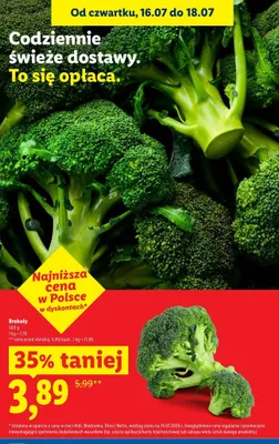 Brokuły promocja w Lidl