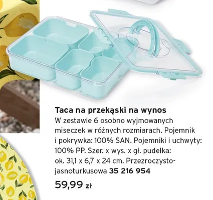 Taca na przekąski na wynos promocja w Tchibo