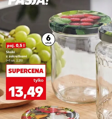 Słoiki z zakrętkami 6-pak promocja w Kaufland