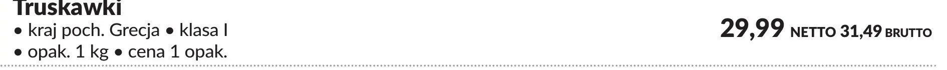 Truskawki promocja w Makro