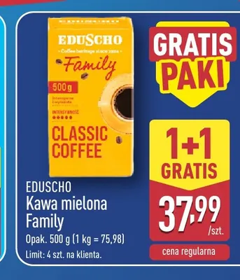 Kawa mielona Family Eduscho promocja w Aldi