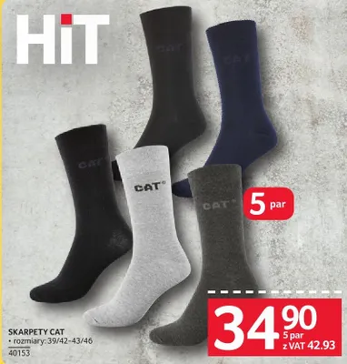Skarpety CAT promocja w Selgros