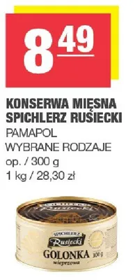 Konserwa mięsna spichlerz rusiecki gołonka promocja w SPAR