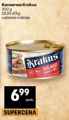 Konserwa gulasz wieprzowy promocja w Delikatesy Centrum