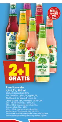 Piwo Somersby Apple 4,5% promocja w Twój Market