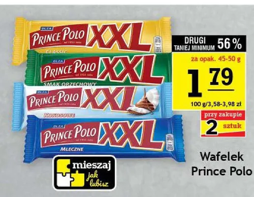 Wafelek Prince Polo Orzechowy XXL promocja w Gram Market