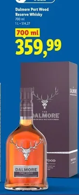 Whisky Dalmore Port Wood Reserve promocja w Lidl