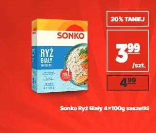 Ryż biały Sonko 4-pak 100 g promocja w API Market