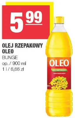 Olej rzepakowy oleo promocja w SPAR