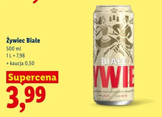 Piwo Żywiec Białe promocja w Lidl