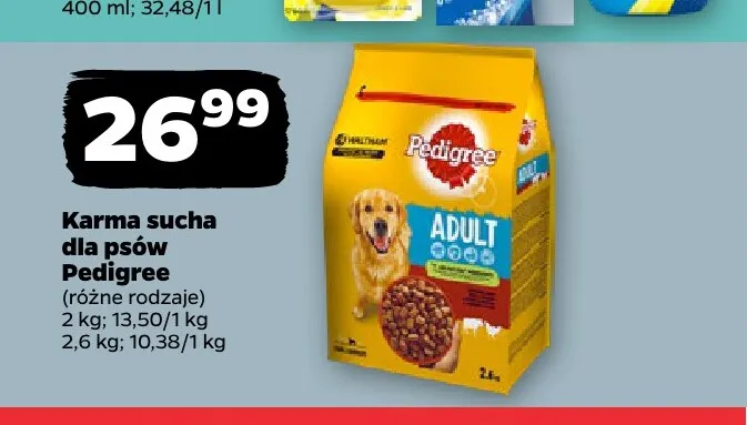 Karma sucha dla psów Pedigree promocja w Netto